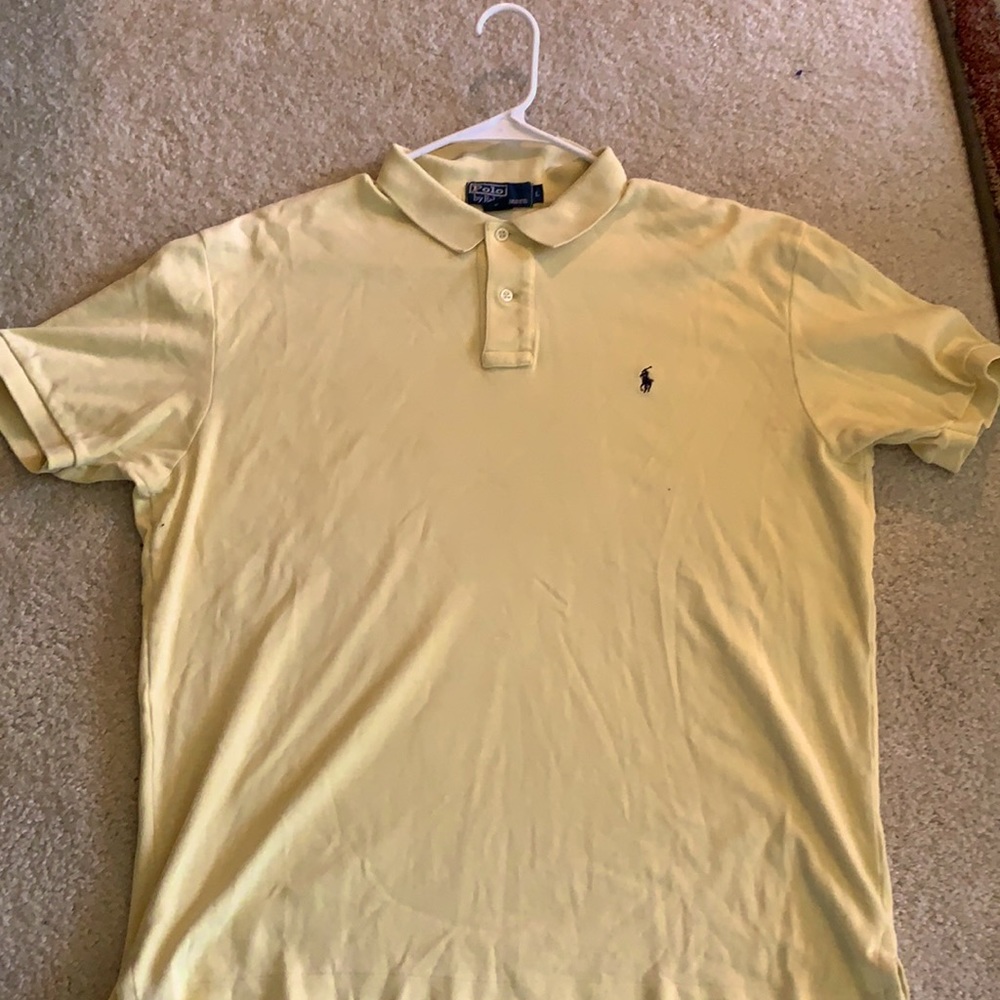 Polo Ralph Lauren Short Sleeve Large Yellow Pollo